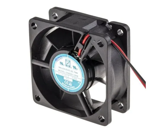 63-4867-41 RS PRO Axial Fan, 60 x 60 x 25mm, 24cfm, 2.8W, 12 V dc 541-4987