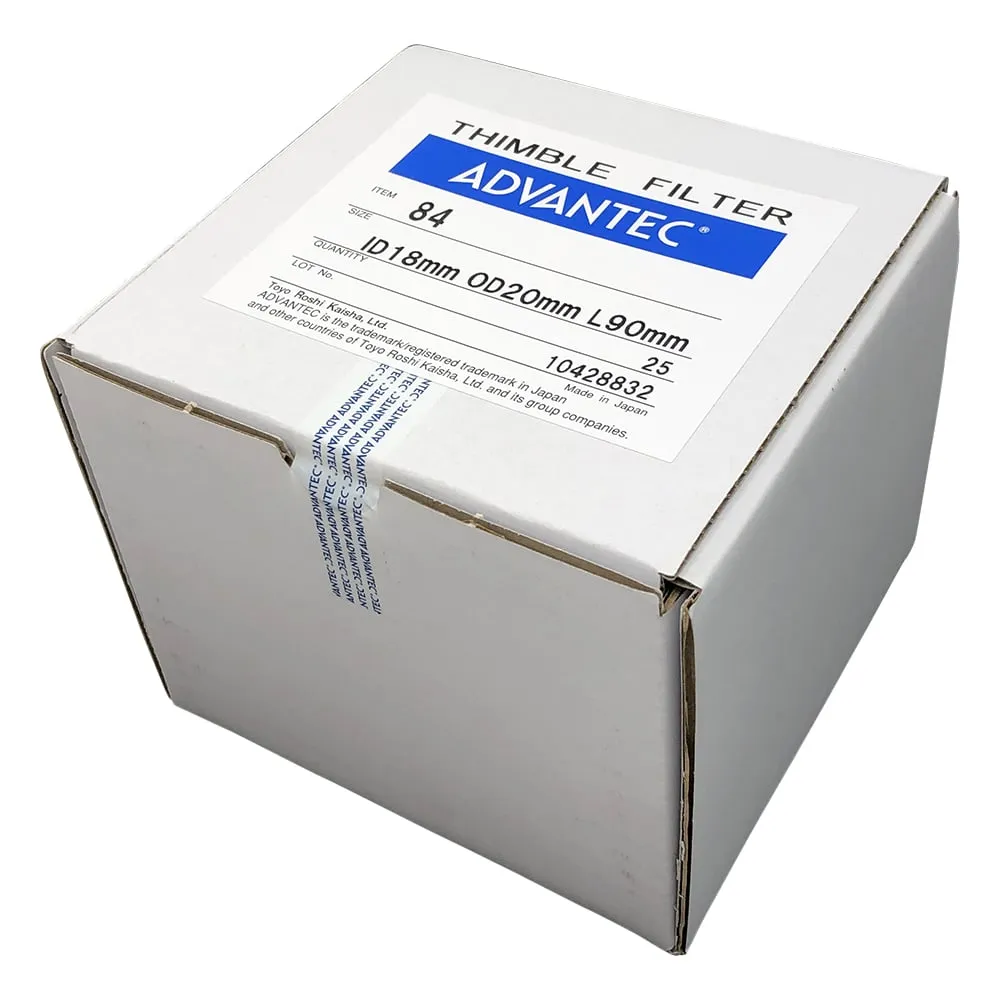 4-860-01 Cylindrical Filter Paper No. 84 25 Pieces 35400201