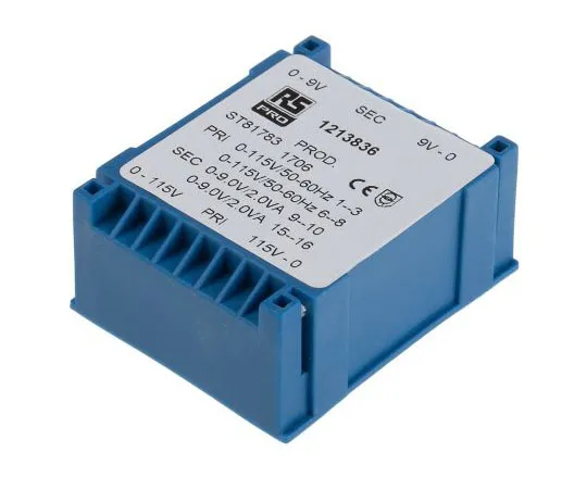 63-4664-97 2 x 9V ac 2 Output PCB Mount PCB Transformer, 4VA 121-3836