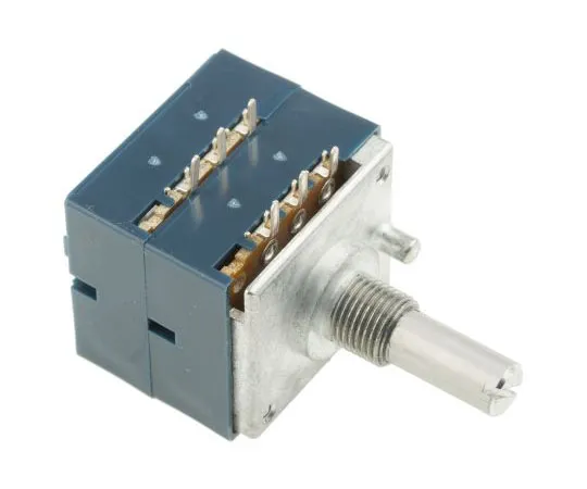 63-4733-39 Alps Electric Rotary Carbon Film Potentiometer with a 6 mm Dia. Shaft, 10kΩ, ±20%, 0.05W, Logarithmic RK27112A00A5 RK27112A00A5