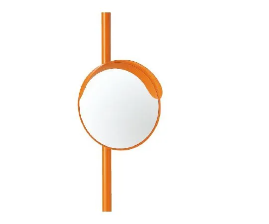 62-6130-69　［Discontinued］Curve Mirror 300 mmφ with Single Face Mirror Pole　384-20A
