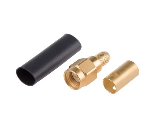63-4755-54 Radiall Straight 50Ω Cable Mount SMA Connector, Crimp Termination RG141, RG58 R125075000