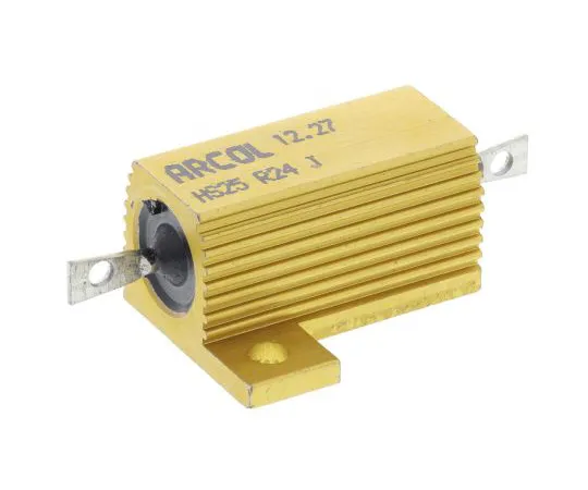 63-4891-95 Arcol HS25 Series Aluminium Ho***d Axial Wire Wound Panel Mount Resistor, 240mΩ ±5% 25W HS25 R24 J