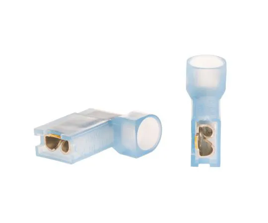 63-4743-52 TE Connectivity Ultra-Fast .187 Series Insulated Crimp Flag Terminal, 1.3mm² to 2mm², 16AWG to 14AWG, Blue, Tin Plated 3-520339-2