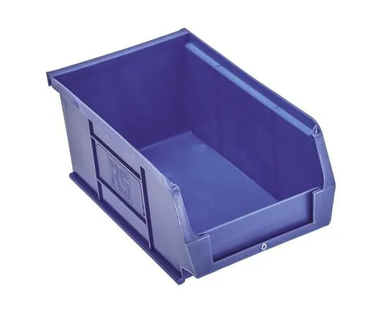 63-4818-36 RS PRO Blue Plastic Stackable Storage Bin, 76mm x 101mm x 167mm 484-4028