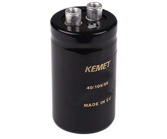 63-4778-39 KEMET 22000μF 25V dc Aluminium Electrolytic Capacitor, Chassis Mount 36 x 62mm +105°C 36mm 62mm ALS40A223DB025