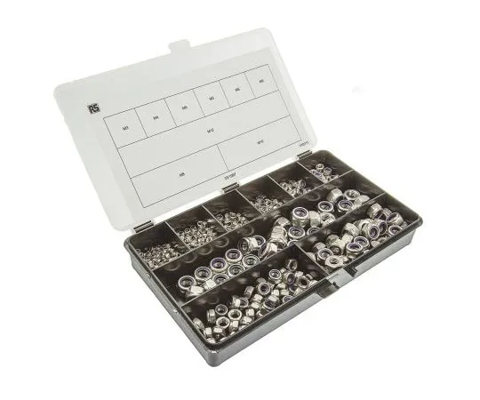 63-4724-58 RS PRO 545 Piece Stainless Steel Self Locking Nuts Box 200-9807