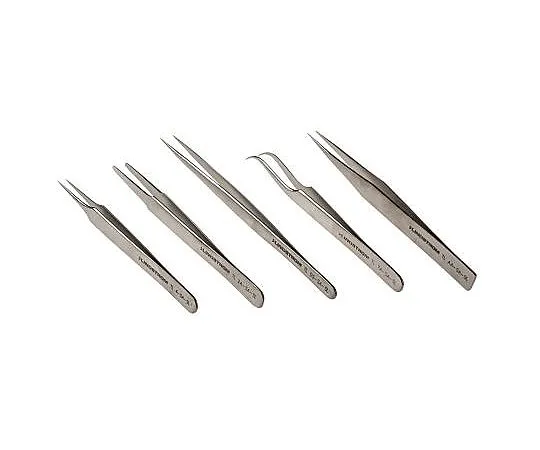 63-4772-44 Lindstrom 5 piece Stainless Steel Tweezer Set With Various Contents 9855