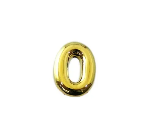 61-7421-07 Gold Characters Small Number 0 ABG15-0