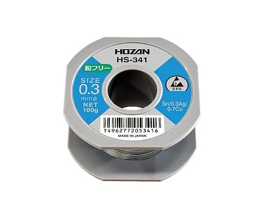 61-0484-12 Lead Free Solder Tin, Silver, Copper 0.3φ HS-341