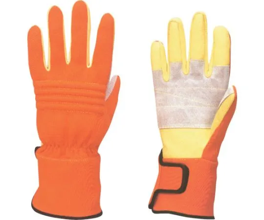 64-6745-96 KC-30 Fire Service Ceramic Leather Gloves Orange L KC30-OL