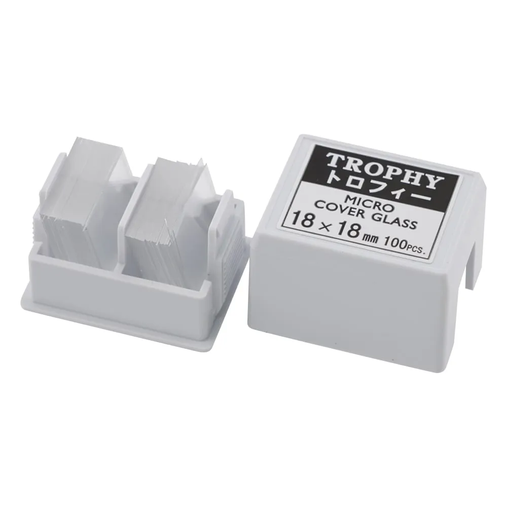 2-176-02 Matsunami Cover Glass (No.1) 18 x 18mm Trophies 1000 Pieces -