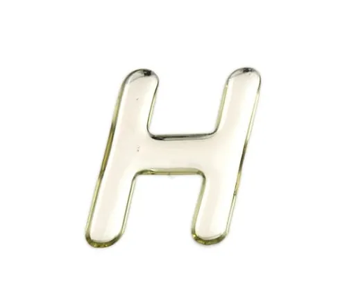 61-7427-82 Silver Metal Characters H 35mm x 1mm SM35-H
