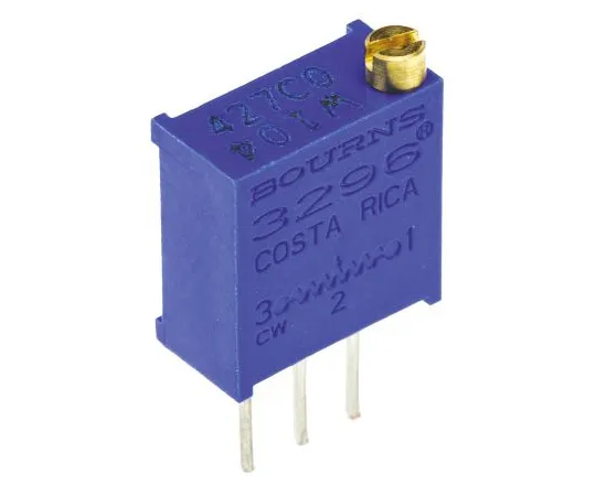 63-4850-42 100kΩ Through Hole Trimmer Potentiometer 0.5W Top Adjust Bourns 3296 Series 3296W-1-104LF