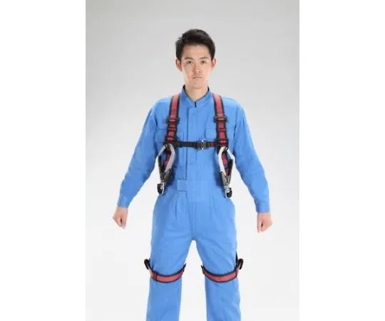 68-1887-17　［Discontinued］Fall Prevention Device (Full Harness/Bellows Type Twin Lanyard )　EA998JH-102