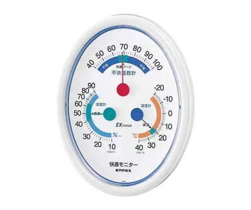 61-6864-20 Comfort Monitor (Temperature, Humidity, Discomfort Index Meter) 168 x 130 x 19mm 190G (Display Box) CM-6301
