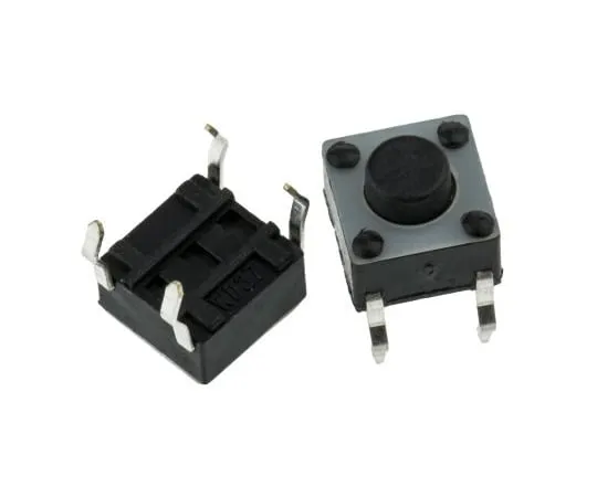 63-4815-47 Black Button Tactile Switch, Single Pole Single Throw (SPST) 50 mA @ 24 V dc 1.4mm 1825910-6