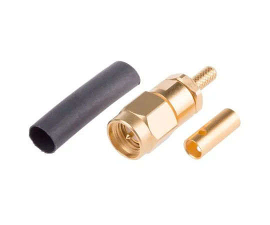 63-4765-84 Radiall Right Angle 50Ω Cable Mount SMA Connector, Crimp Termination RG188, RG316 R125073000W