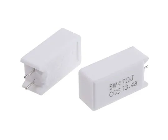 63-4724-03 TE Connectivity 47Ω 5W Wirewound Resistor ±5% ±300ppm/°C SQMW547RJ