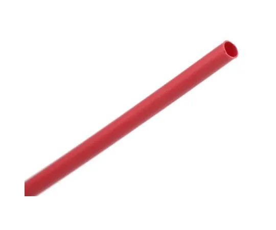 63-4767-40 TE Connectivity Red No Heat Shrink Tubing 1.2mm Sleeve Dia. x 1.2m Length, RNF-100 Series 2:1 Ratio RNF-100-3/64-2-STK