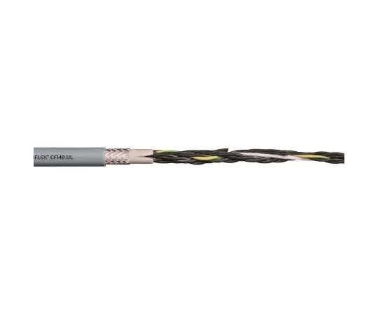63-4836-97 Igus 5 Core Tinned Copper Braid Industrial Cable, 0.34 mm² Grey 10m Reel, Chainflex CF140.UL Series CF140.03.05.UL