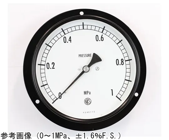 65-4291-74-20 Normal Pressure Gauge (Φ150) Embedded D Frame (Mounting Hole) - With 0.1~0.1 MPa with Inspection Certificate AG15-241