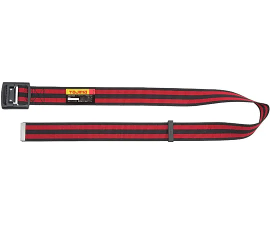 67-0336-93 Waist Belt Aluminum One Finger Buckle L Striped Red BAL145-BRE