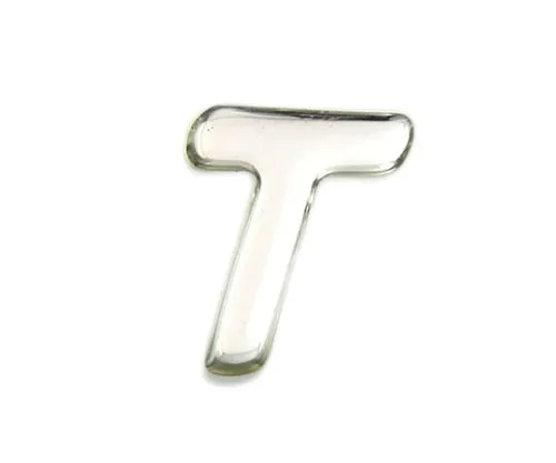 61-7427-94 Silver Metal Characters T 35mm x 1mm SM35-T