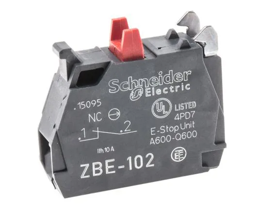 63-4765-62 Schneider Electric Harmony XB Contact Block 1NC 600 V ac Screw terminal ZBE102