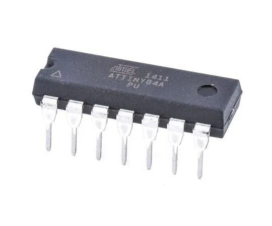 63-4684-81 Microchip Technology ATTINY84A-PU, 8bit AVR Microcontroller, 20MHz, 8 kB Flash, 14-Pin PDIP ATTINY84A-PU