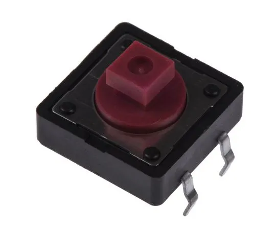 63-4777-18 Red Plunger Tactile Switch, Single Pole Single Throw (SPST) 50 mA @ 12 V dc 3mm DTS24RV