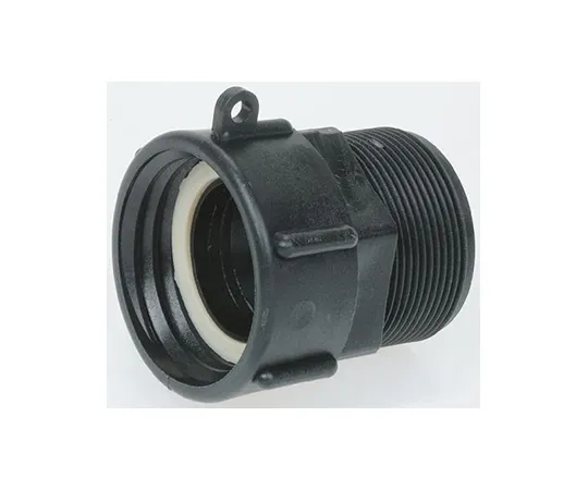 63-4861-35 Straight Male Hose Coupling 2in Female Threaded to Male BSP, 2 in BSP Female, PP IBF/200M-PG
