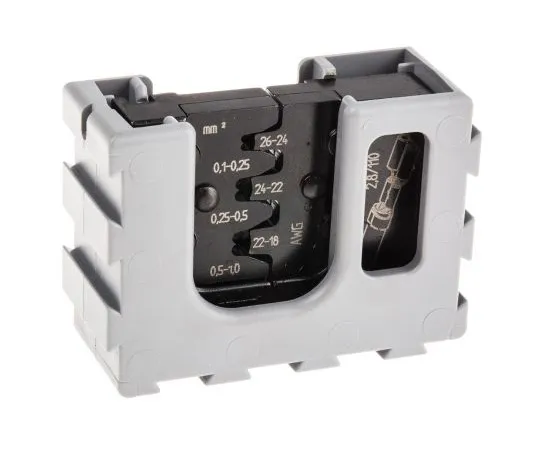 63-4831-15 Pressmaster MCT Series, Crimp Die Set, Open Crimp Barrel, Wire size 22 → 18 AWG, 24 → 22 AWG, 26 → 4300-3150AAB