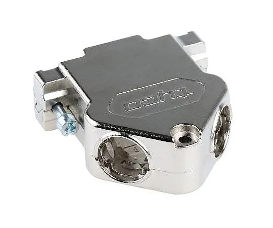 63-4687-05 TE Connectivity Amplimite HD-20 Series Gadolinium Zinc Angled D-sub Connector Backshell, 15 Way, Strain Relief 1534807-1