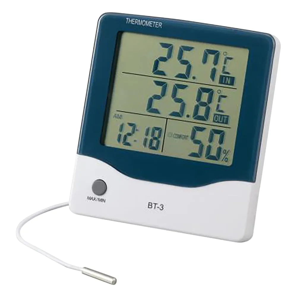 2-897-01　［Discontinued］Large Screen Thermo-Hygrometer with Alarm Clock　BT-3
