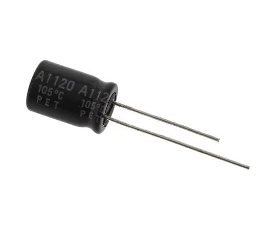 63-4721-60 Rubycon 100μF 35V dc Aluminium Electrolytic Capacitor, Through Hole 8 (Dia.) x 11.5mm +105°C 8mm 3.5mm 35YXF100M8X11.5