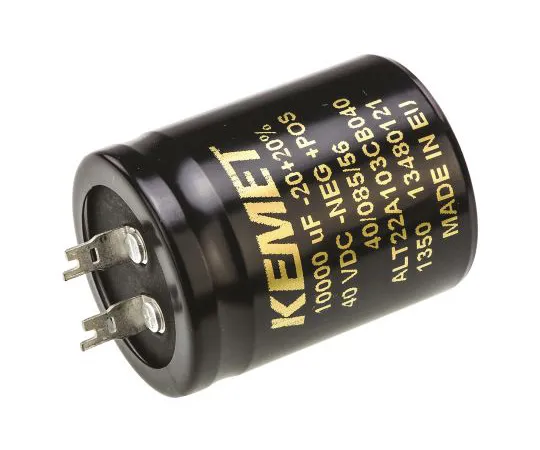 63-4767-10 KEMET 10000μF 40V dc Aluminium Electrolytic Capacitor, Flush Mount 35 x 45mm +85°C 35mm 45mm ALT22A103CB040