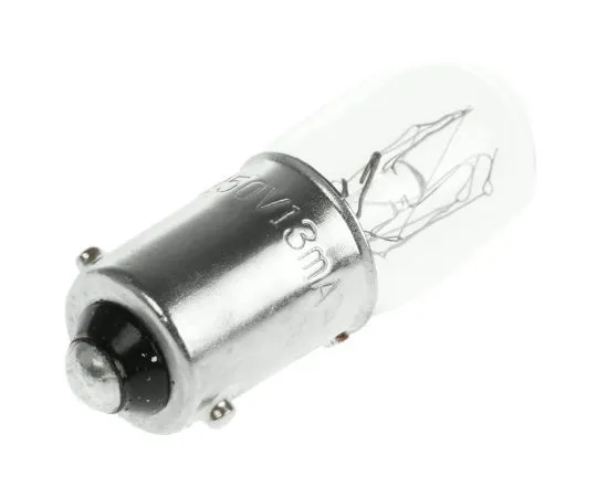 63-4772-28 BA9s Indicator Light, Clear, 250 V, 13 mA, 1000h 360-7884