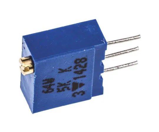 63-4697-19 Vishay 64W Series 19 (Electrical), 22 (Mechanical)-Turn Through Hole Trimmer Resistor with Pin Terminations, 5kΩ ±10% M64W502KB40