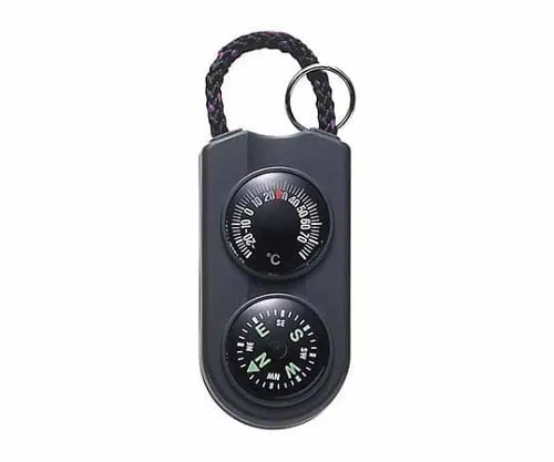 61-6864-58 Thermo And Compass - 20℃ - +60℃ 60 x 30 x 12mm Black FG-5122