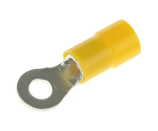 63-4891-21 RS PRO Insulated Ring Terminal, M4 Stud Size, 4mm² to 6mm² Wire Size, Yellow 613-9378