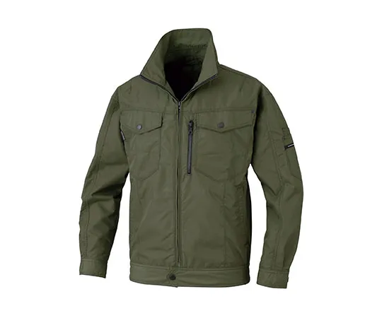 64-8296-39　［Discontinued］Air Conditioning Long Sleeve Jacket Deep Green S　BK6077S-47-S