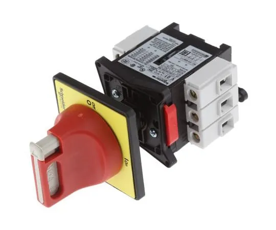 63-4889-54 3 Pole Panel Mount Non F***d Isolator Switch, 20 A, 11 W, IP20, IP65 VCD01
