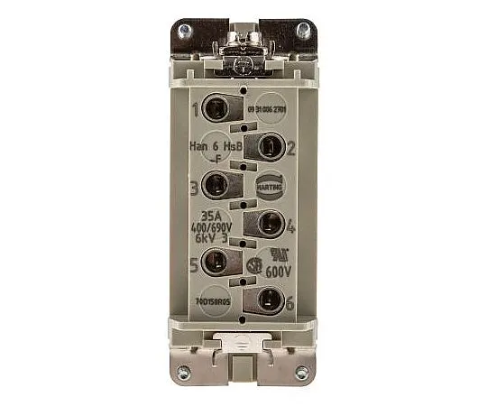 63-4717-18 Han HSB Series size 16 B Connector Insert, Female, 7 Way, 35A, 690 V 9310062701