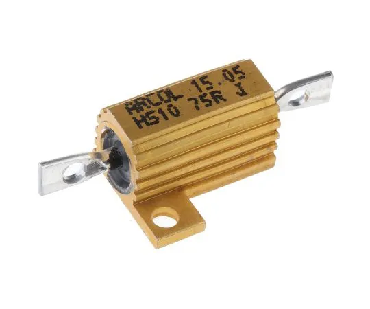 63-4746-30 Arcol HS10 Series Aluminium Ho***d Axial Wire Wound Panel Mount Resistor, 75Ω ±5% 10W HS10 75R J