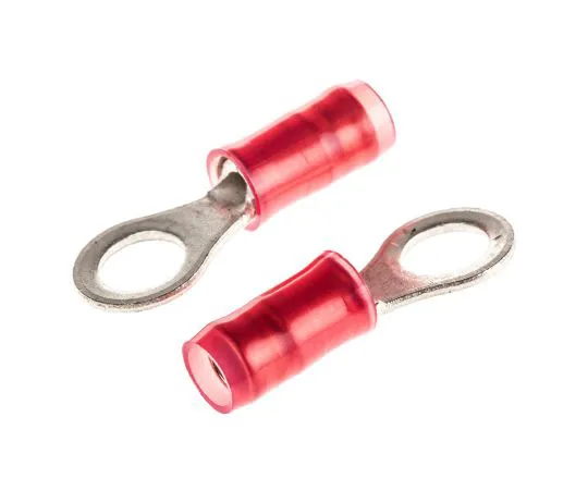 63-4799-62 TE Connectivity PIDG Series Insulated Crimp Ring Terminal, M4.5 Stud Size, 0.26mm² to 1.65mm² Wire Size, Red 36153