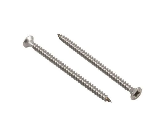 63-4690-91 Pozidriv Countersunk Stainless Steel Wood Screw, A2 304, 6mm Thread, 100mm Length 144-3516