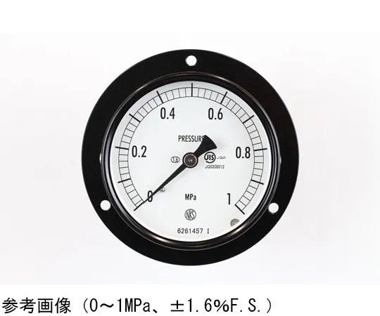 65-4274-19 Normal Pressure Gauge (Φ75) Embedded D Frame (Mounting Hole) 0.06 MPa AC15-221