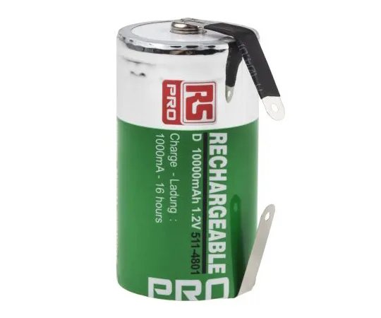 63-4841-28 RS PRO NiMH Rechargeable D Batteries, 10Ah 511-4801