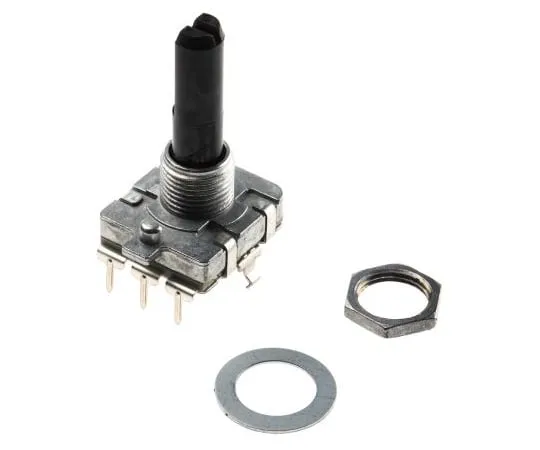 63-4749-82 Alps Alpine 24 Pulse Incremental Mechanical Rotary Encoder with a 6 mm Flat Shaft, Through Hole EC16B242040R